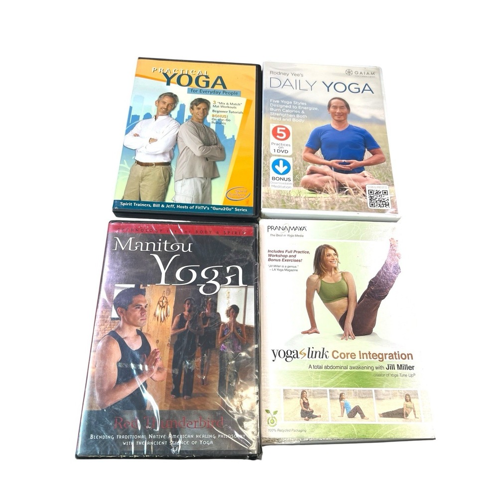 Lot Of 4 Yoga Workout DVDs Different Yoga DVDs